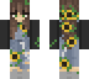 sunflower overall girl