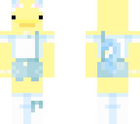 white and blue duck