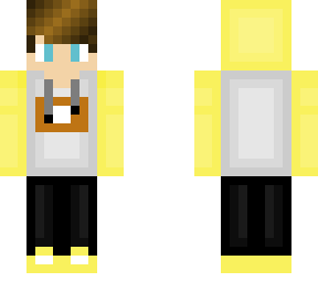 white yellow hoodie boy