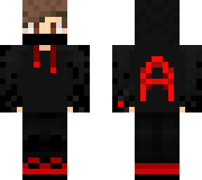 alphas red and black hoodie/e boy