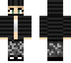 black hoodie girl
