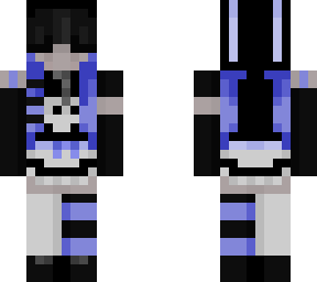 blue goth skin