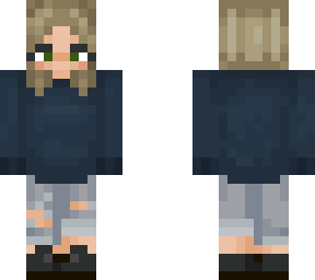 blue jumper girl