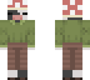 cow with a mushroom hat