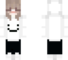 girl white hoodie dream skin