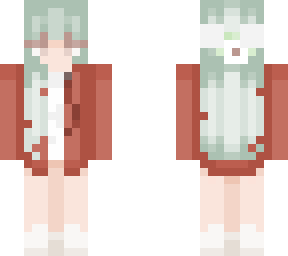 green haired girl