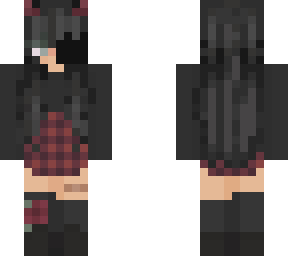 half mask demon girl