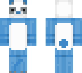light blue panda