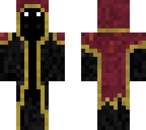 mage with blood red cloak