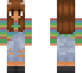 overalls person with horns