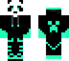 panda gamer (neon blue)