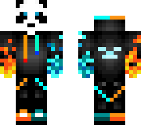 panda skin drowned face