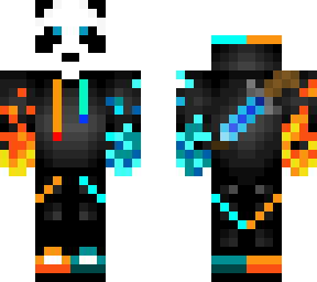 panda with a sword