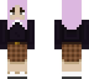 pink hair and dark academia skin