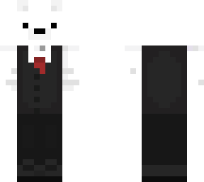 polar bear in suit