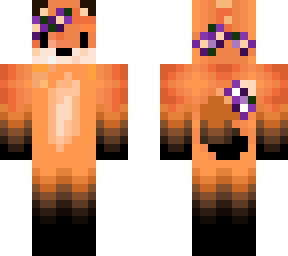 purple flower fox