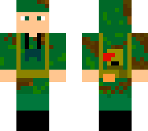 soviet sniper in  spring camouflague tunic wearing a hoodie