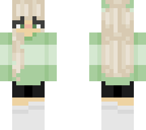 ~*green sweater with mushroom clips*~