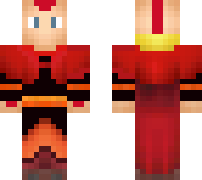 aang with red tattoos