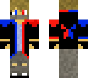 blue and red cool skin