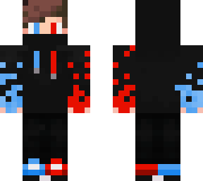 blue and red ninja skin