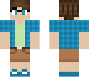 blue flannel boy