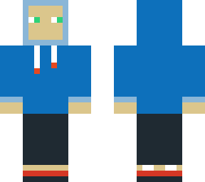 blue hoodie skin