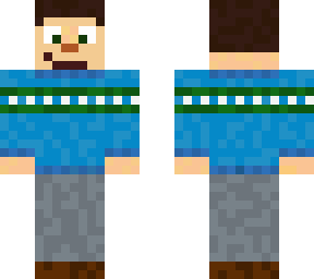 blue sweater