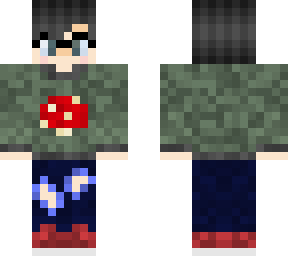 boy glasses with mushroom