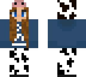 cow girl with sweatshirt