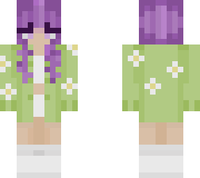 cute girl purple hair