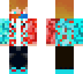 elder guardian cyan and red hoodie