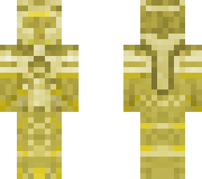 fully golden lava knight