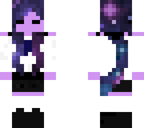 galaxy anime girl lazy school outfit