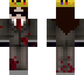 girl ranboo themed skin, with blood and sunglasses :)