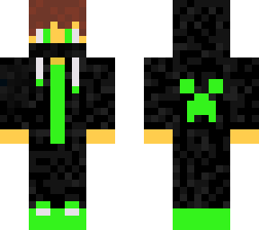 green hoodie