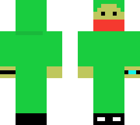 green hoodie man (has a hat and was made by my brother)