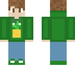 green pineapple hoodie boy