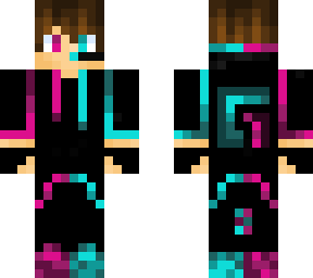 light blue and hot pink logitech boy