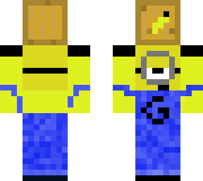 minion holding banana (backwards)