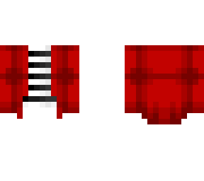 ob - red coat w/ black & white shirt