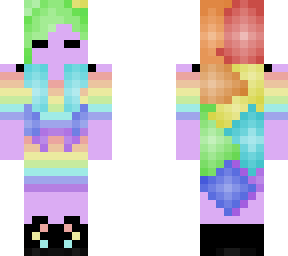 pastel rainbow pride skin