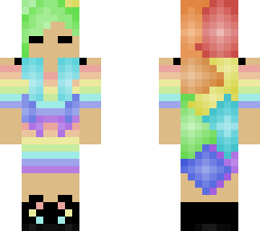 pastel rainbow pride skin