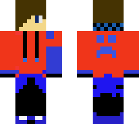 red and blue = cool minecraft avatar