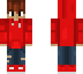 red hoodie