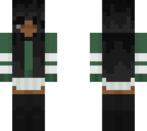 school girl with green sweater and bandana by jashanna