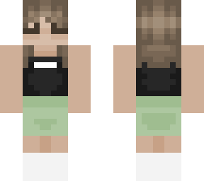short brown haired green and black