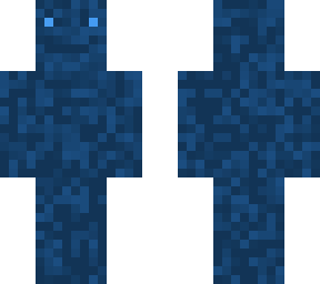 smiling corrupted blue guy