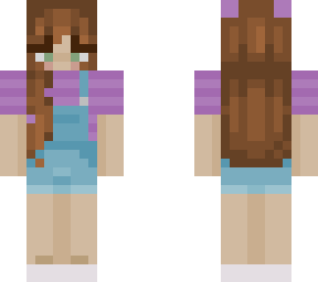summer overall girl (purple)