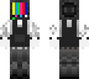 tv head with vest